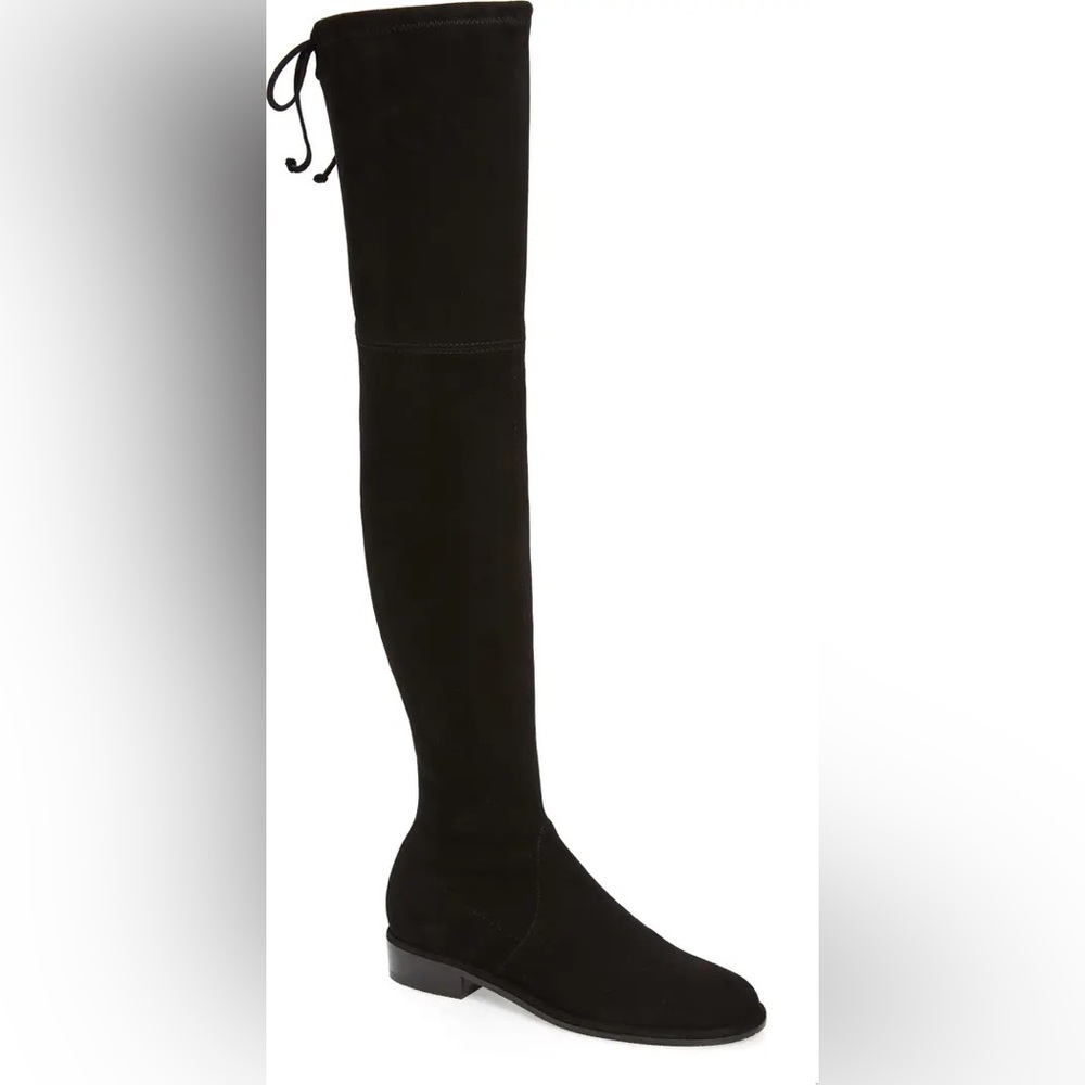 Stuart Weitzman Black Suede Over the Knee Boot